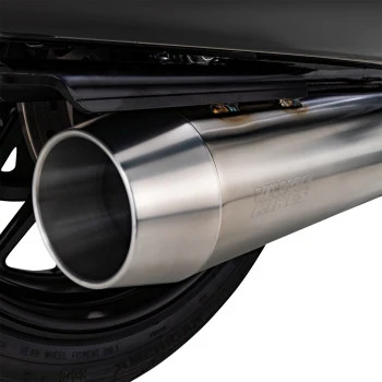 VANCE & HINES 2-into-1 Gaslighter Exhaust System with Heat Shields - M8 Touring - Brushed 27346 - Image 3