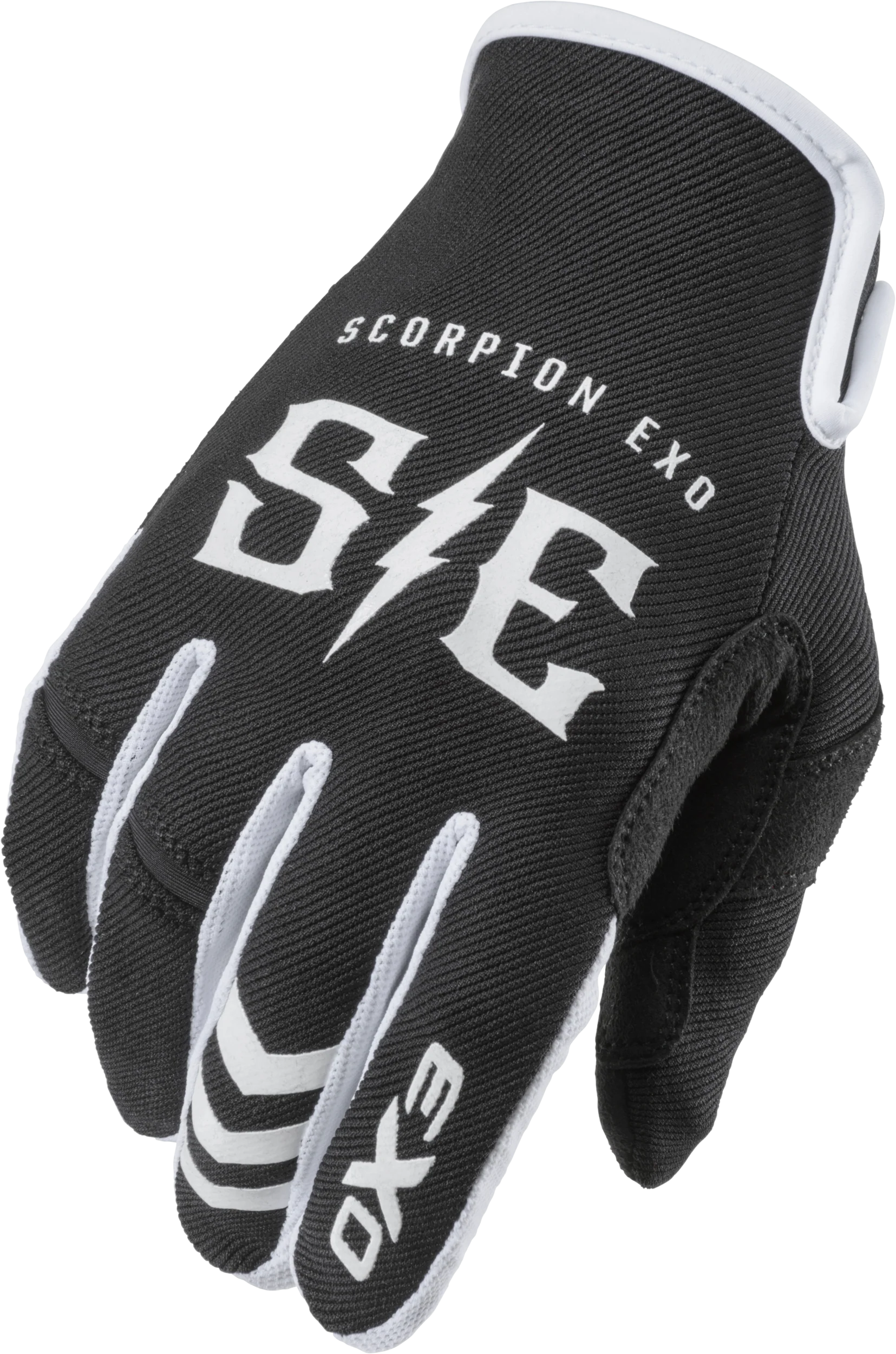 Air-Stretch Gloves Charge Black/White Sm