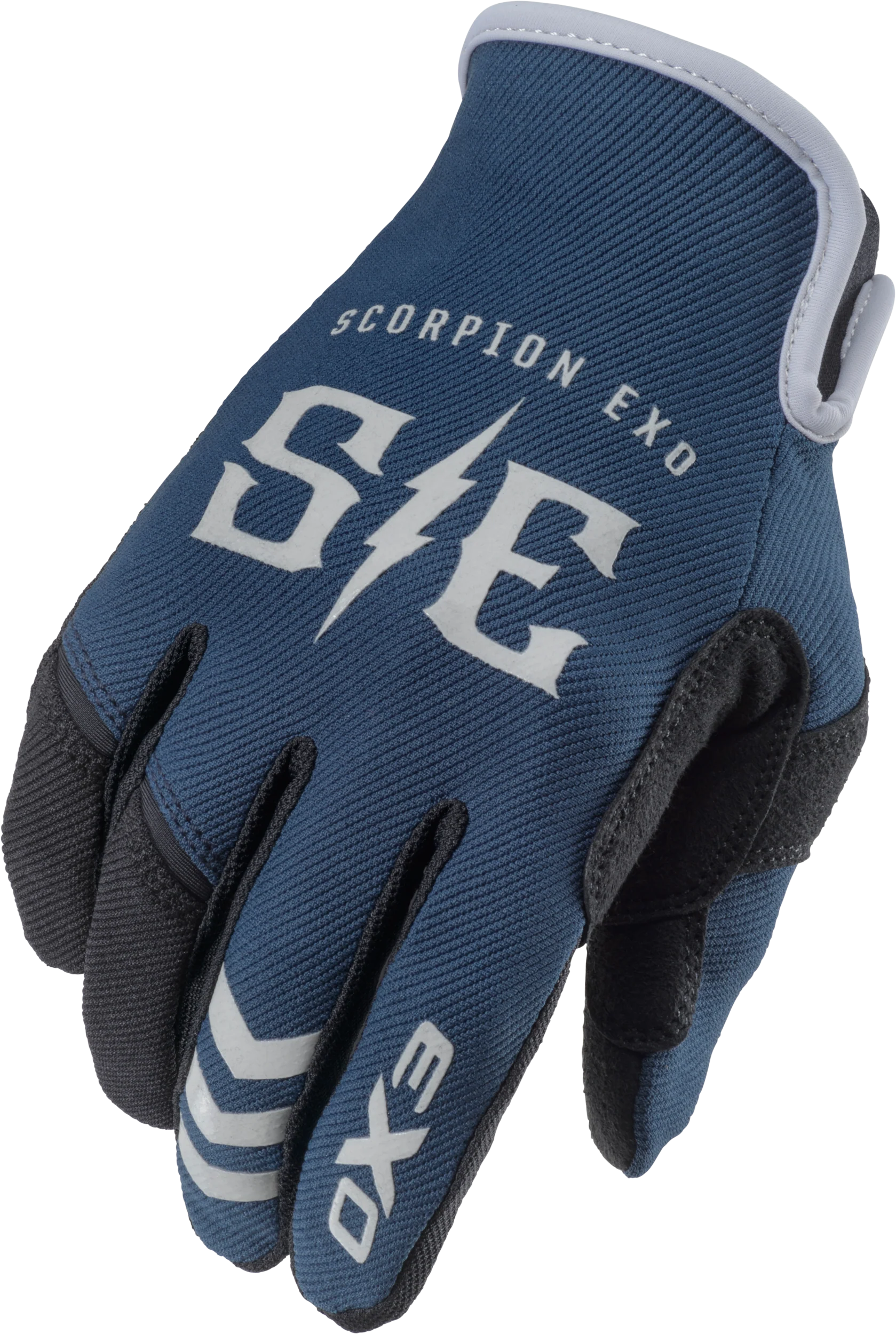 Air-Stretch Gloves Charge Blue/Grey Lg