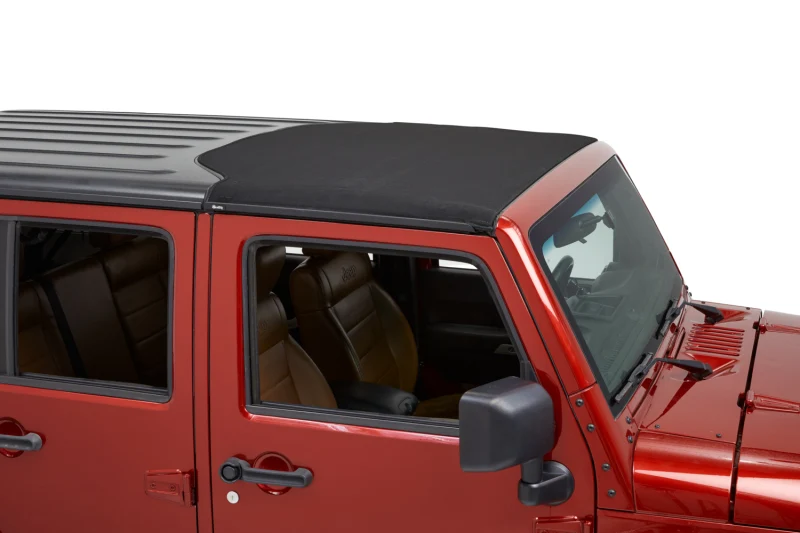 Bestop 07-18 Jeep Wrangler JK Sunrider For Hardtop (Premium Black Twill 2-Door Or 4-Door) - Image 5