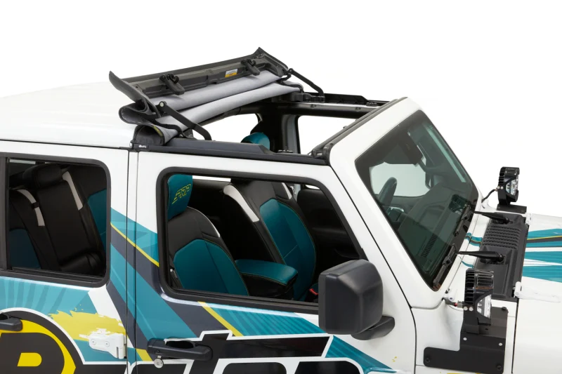 Bestop 20-26 Jeep Gladiator / 18-26 Wrangler JL Sunrider For Hardtop (Black Diamond) - Image 12