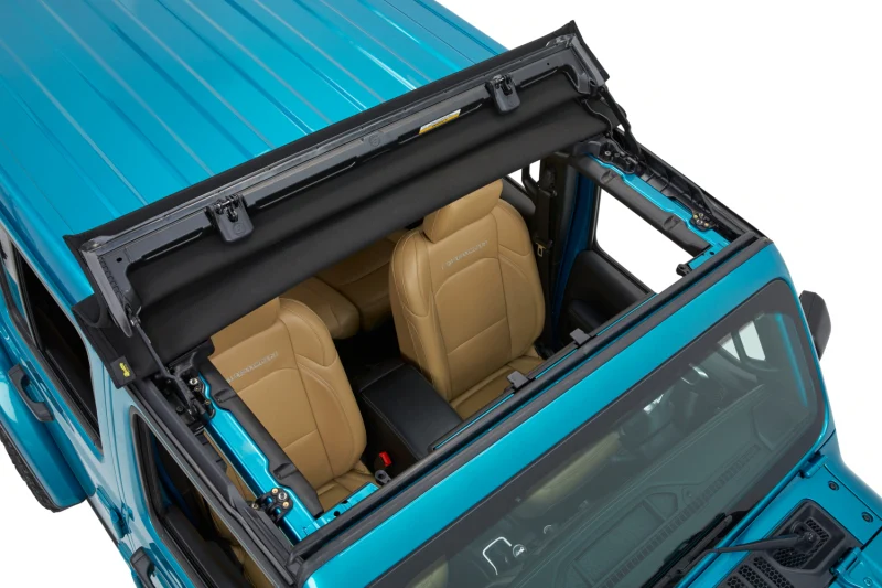 Bestop 20-26 Jeep Gladiator / 18-26 Wrangler JL Sunrider For Hardtop (Premium Black Twill) - Image 5