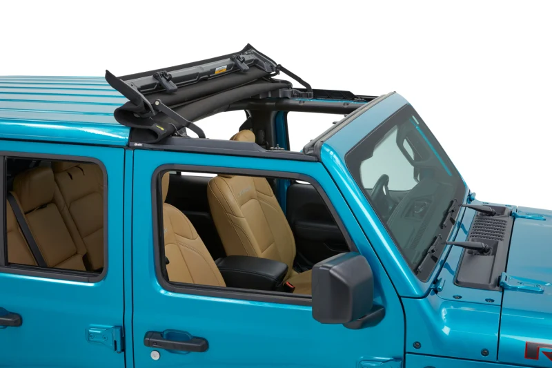 Bestop 20-26 Jeep Gladiator / 18-26 Wrangler JL Sunrider For Hardtop (Premium Black Twill) - Image 8