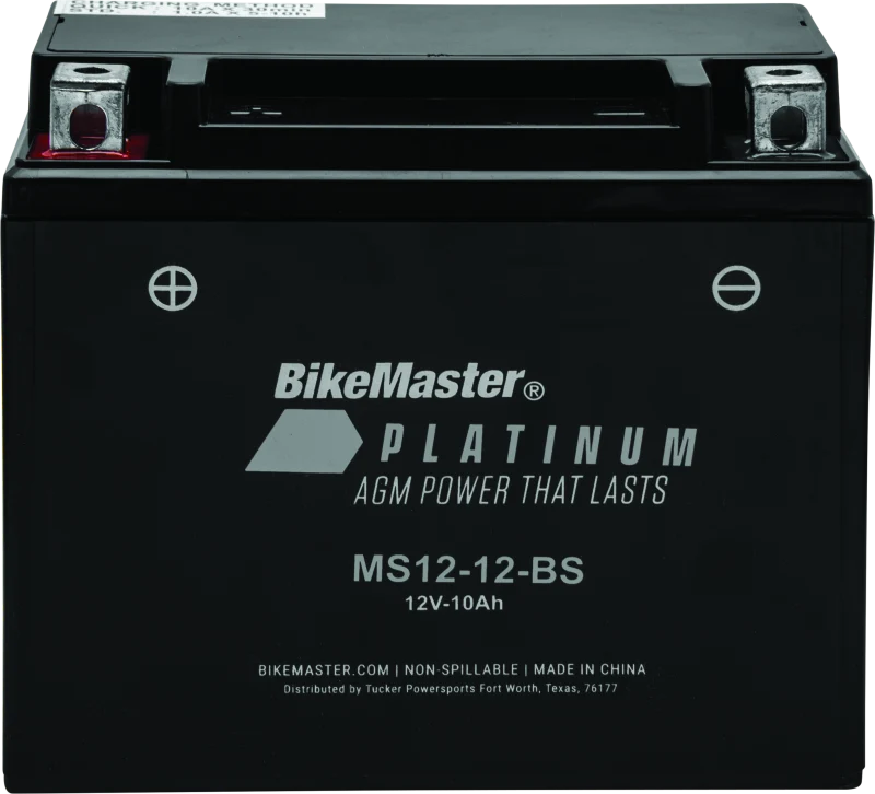 BikeMaster AGM Battery - MS12-12-BS