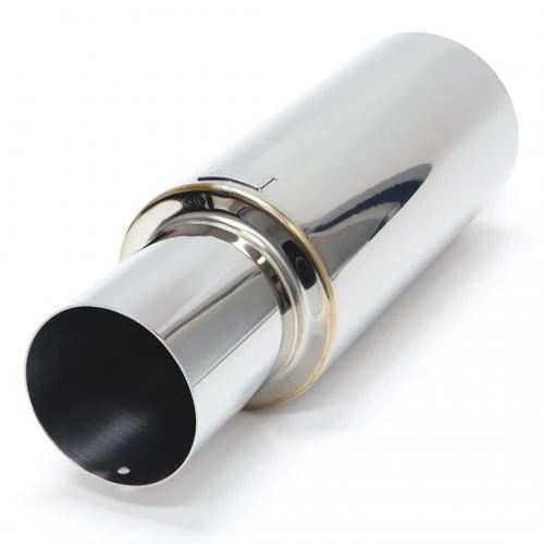 BLOX Racing 76.2mm N1 Straight Tip Muffler Universal - Image 2