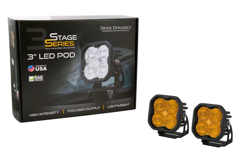 Diode Dynamics SS3 Max ABL - Yellow SAE Fog Standard (Pair) - Image 3