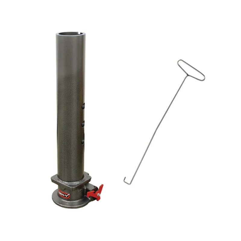 Gen-Y Viking 4in Round Tube Gooseneck Static Hitch w/SnapLatch 2-5/16in Coupler 8.5K TW 30K - Image 3