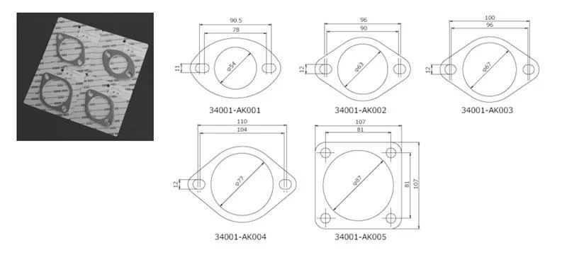 HKS Gasket 60mm Universal EX (2pcs) - Image 3