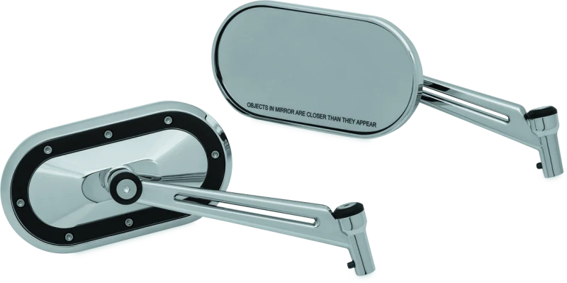 Kuryakyn Heavy Industry Mirrors Chrome/Black