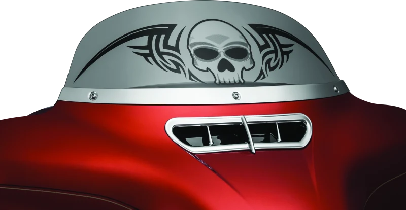 Kuryakyn Smooth Windshield Trim 14-Up Touring Chrome - Image 2