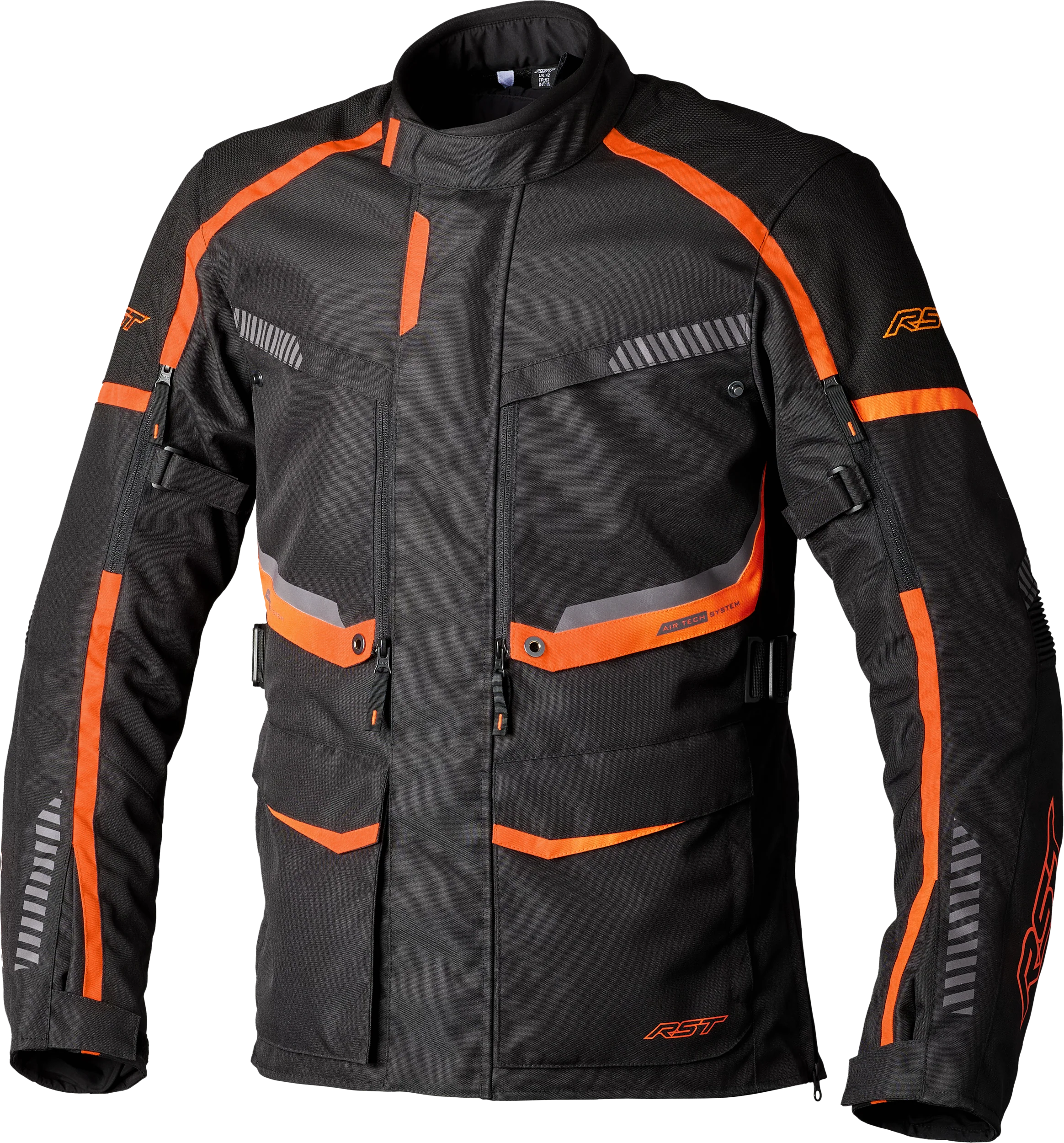 RST Maverick Evo Ce Jacket Black/Orange Textile 4xl 556-3198352