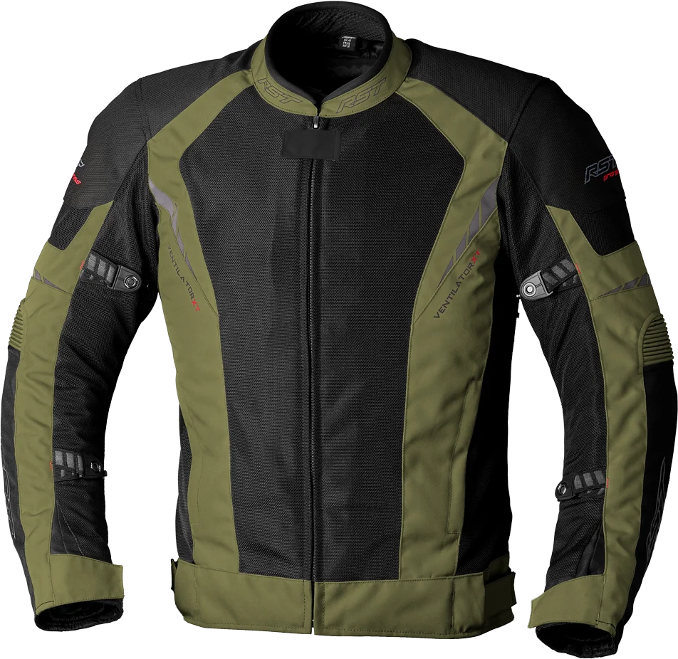 RST Pro Series Ventilator Xt Ce Jacket Green/Black Textile 4xl 556-2982152