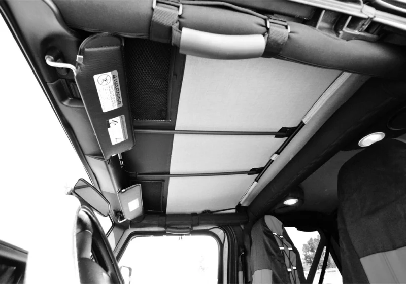 Rampage 1992-1995 Jeep Wrangler(YJ) Frameless Soft Top Kit - Black Diamond - Image 4
