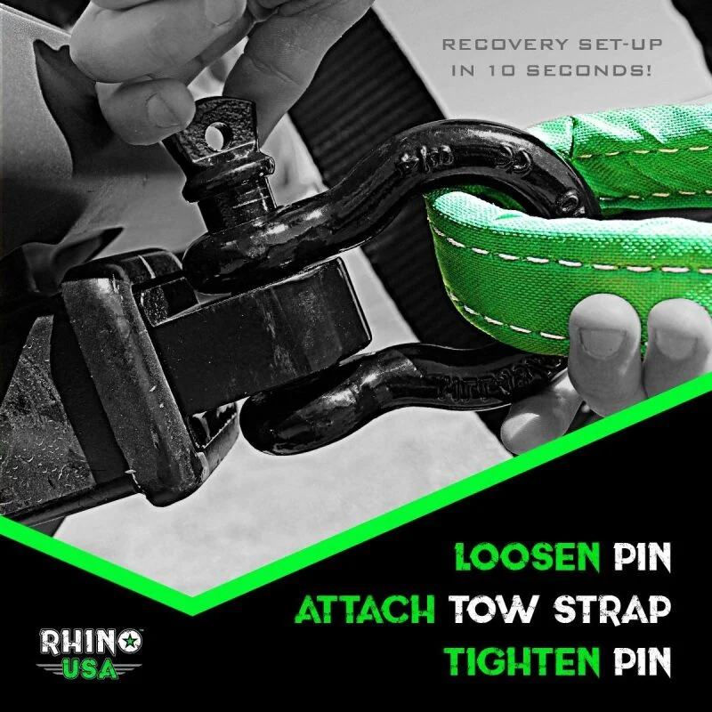 Rhino USA 20Ft Tow Strap/Hitch Combo - Image 6