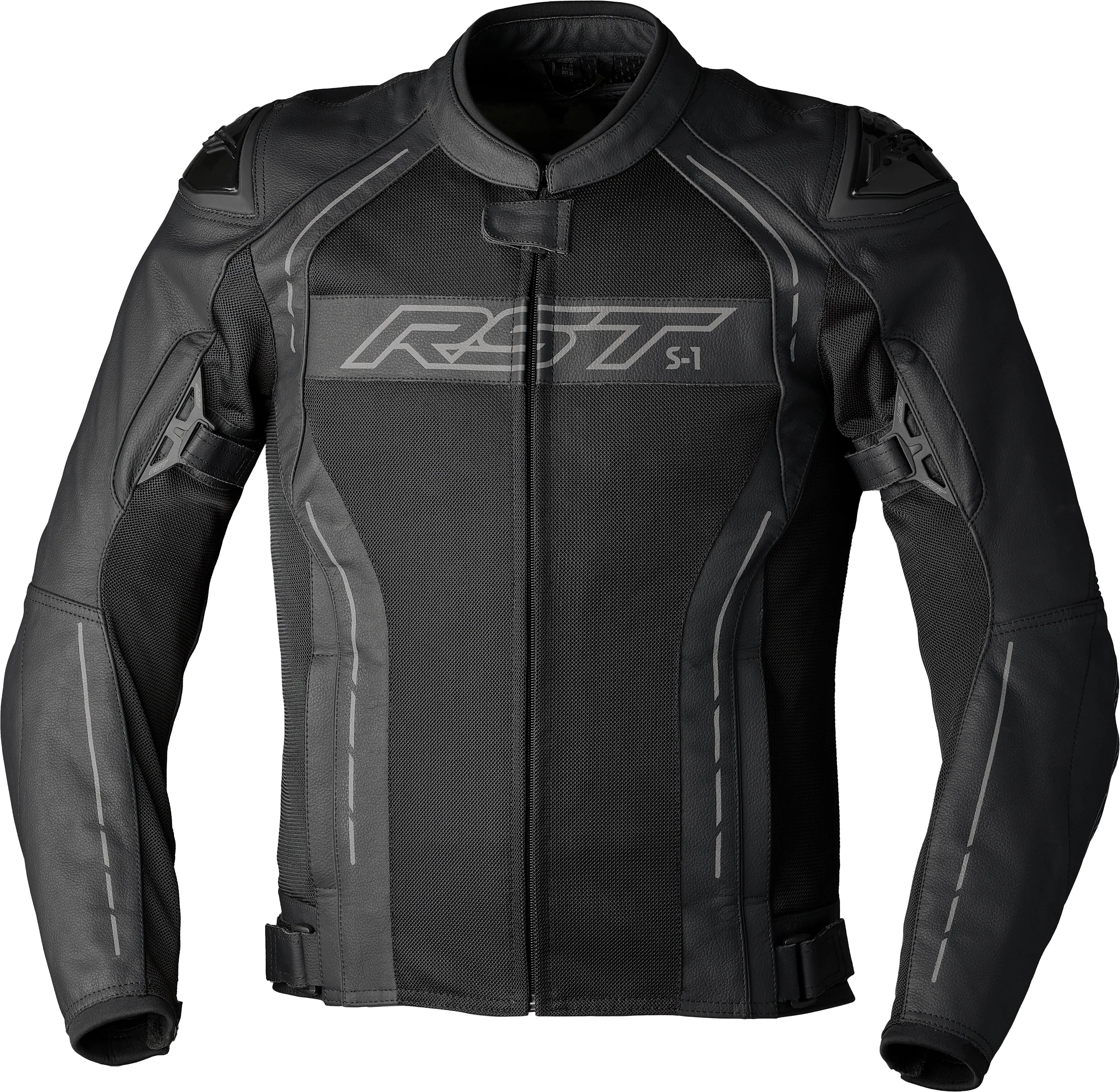RST S1 Mesh Ce Jacket Black/Black Leather Xl 556-3465046