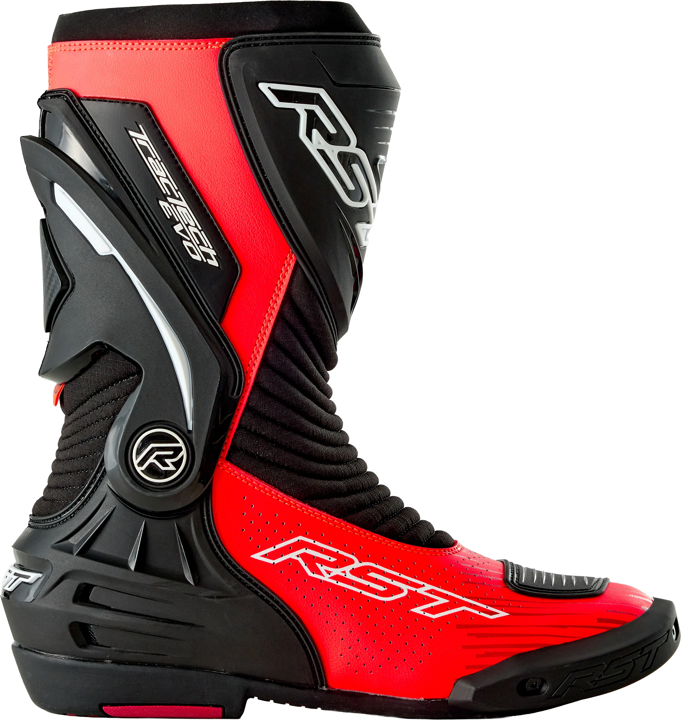 RST Tractech Evo D3o Boot Black/Flo Red 7 556-3700340
