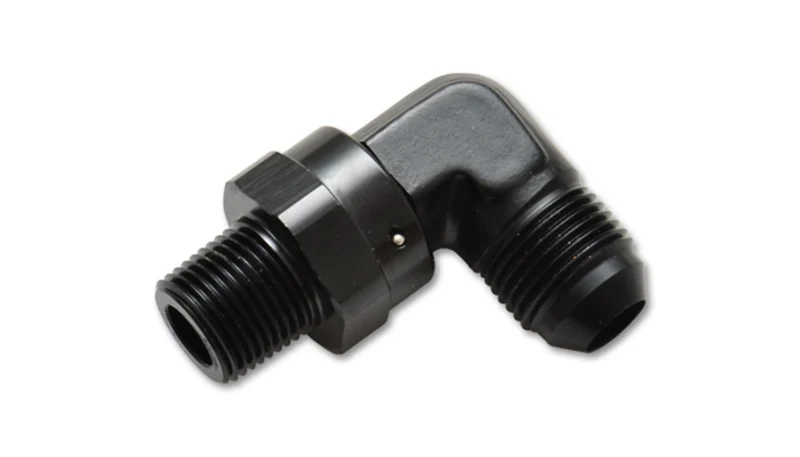 Vibrant -8AN to 1/2in NPT Male Swivel 90 Degree Adapter Fitting - Image 4