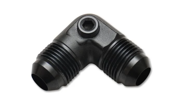 Vibrant -8AN to -8AN Male 90 Degree Union Adapter Fitting with 1/8in NPT Port - Image 3